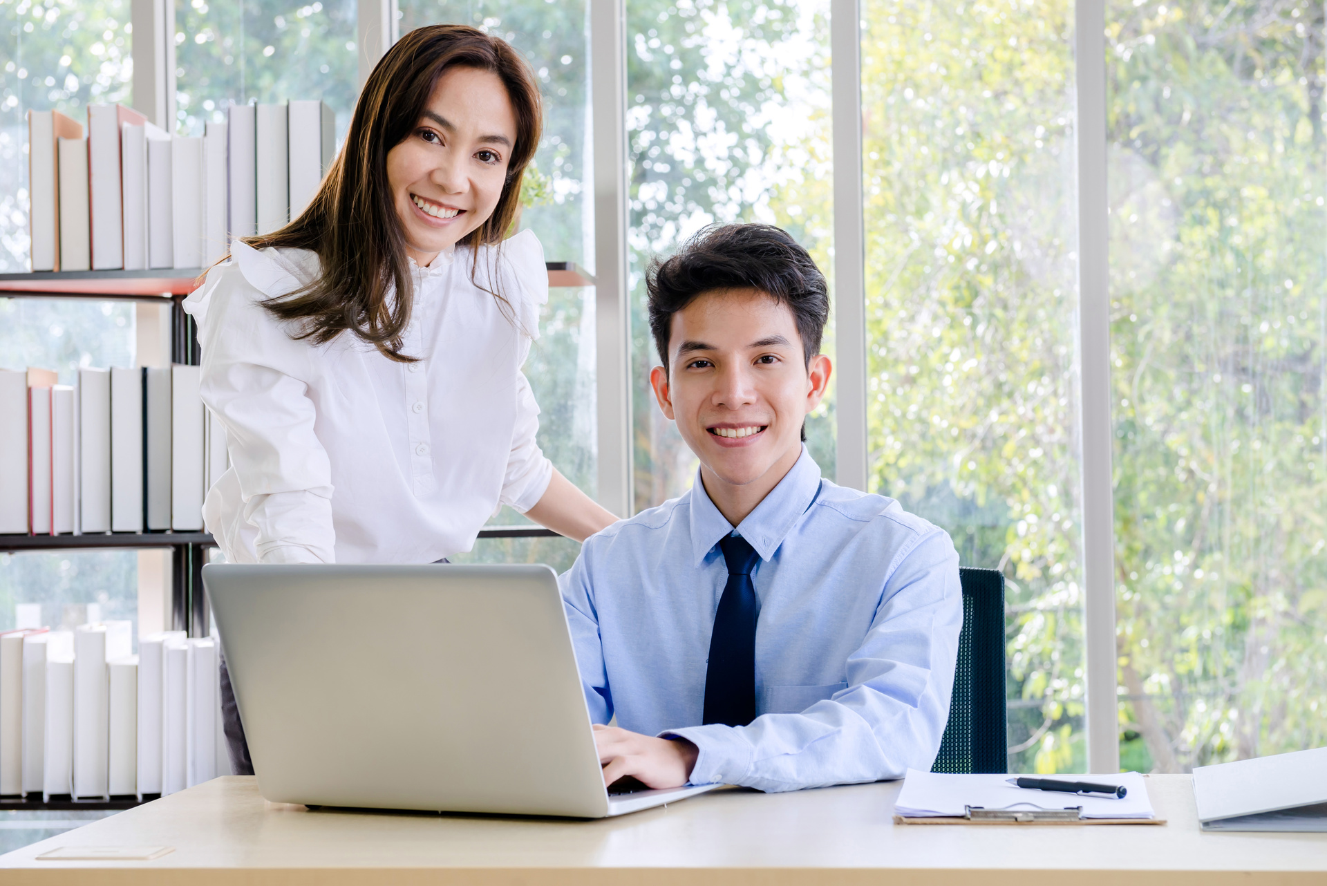 Professionals Working Indoors